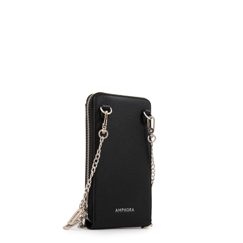 Cartera bandolera porta celular rocy pequeña negro