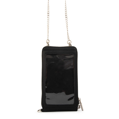 Cartera Bandolera porta celular rocy pequeña negro