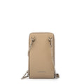 Cartera bandolera porta celular rocy pequeña beige