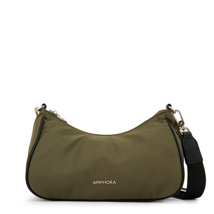 Cartera Bandolera catalina pequeña verde oliva