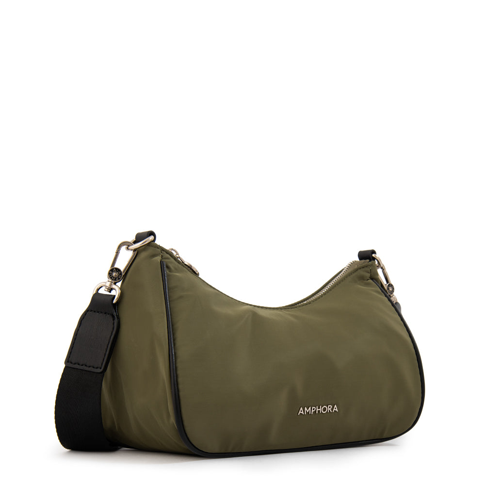 Cartera bandolera catalina pequeña verde oliva