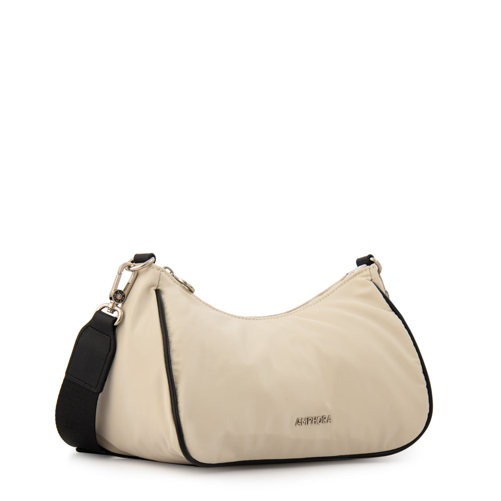 Cartera bandolera catalina pequeña blanco crudo