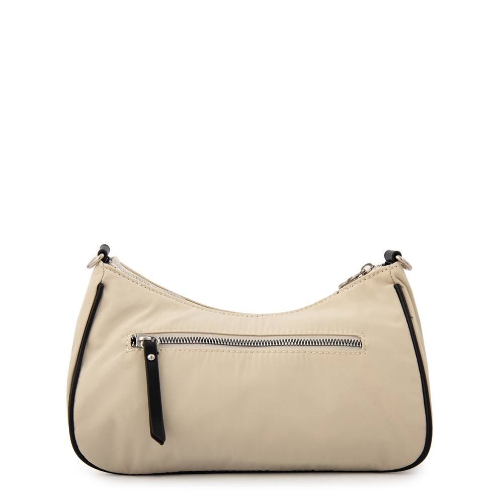 Cartera bandolera catalina pequeña blanco crudo