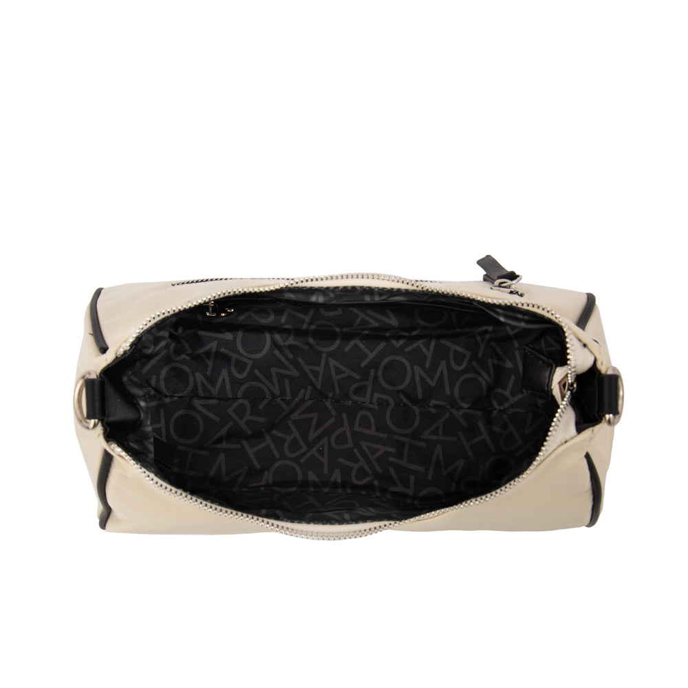Cartera bandolera catalina pequeña blanco crudo