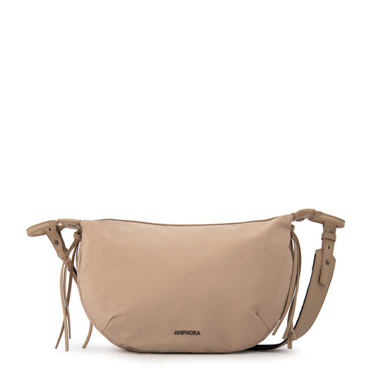 Cartera Bandolera felie mediana beige