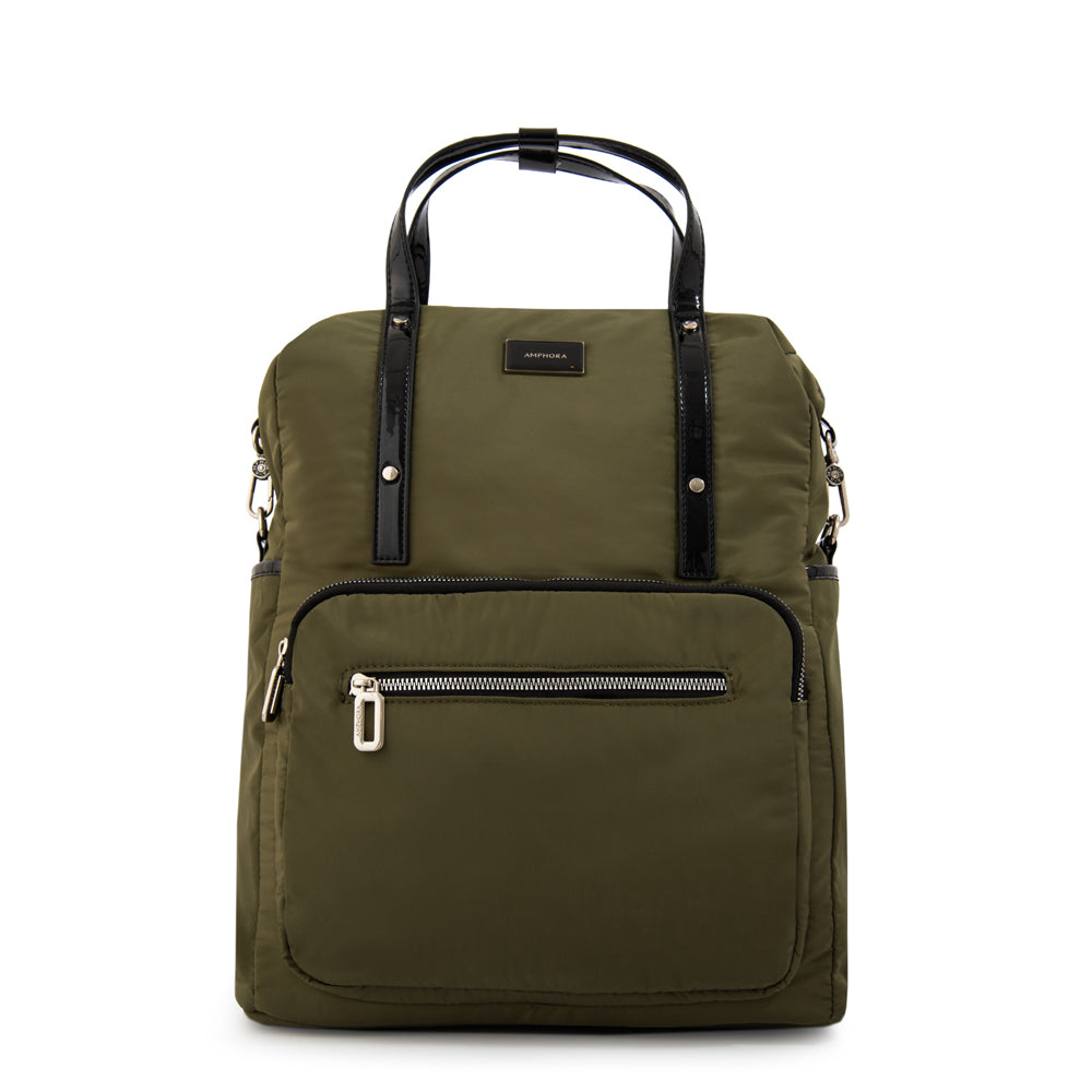 Mochila porta notebook cecilia grande verde oliva