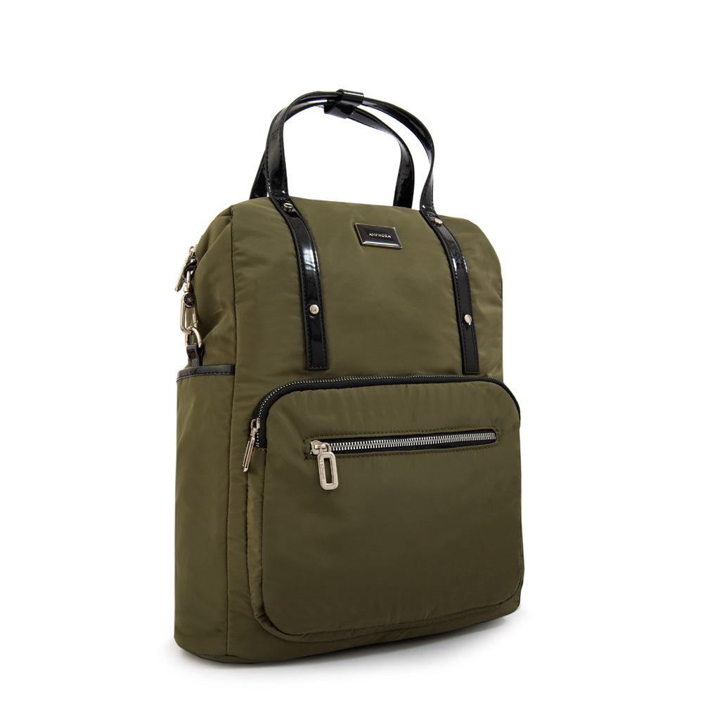 Mochila porta notebook cecilia grande verde oliva