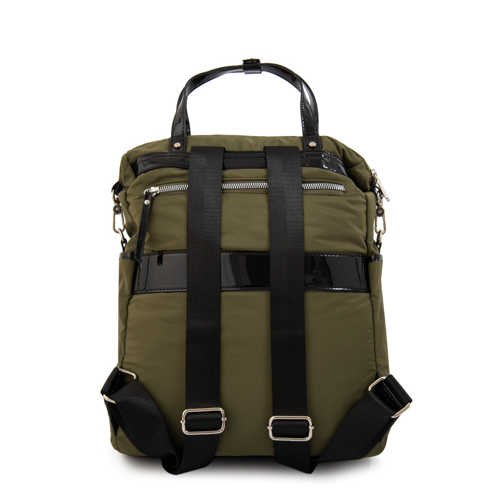 Mochila porta notebook cecilia grande verde oliva