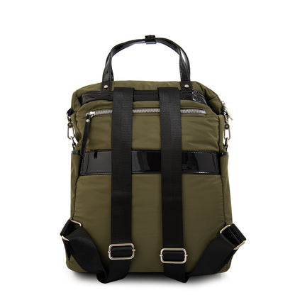 Mochila porta notebook cecilia grande verde oliva