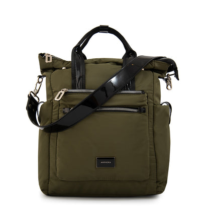 Mochila porta notebook cecilia mediana verde oliva