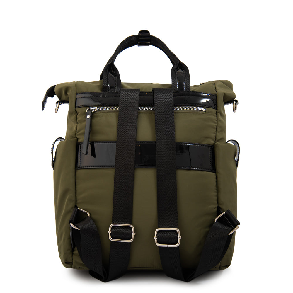 Mochila porta notebook cecilia mediana verde oliva