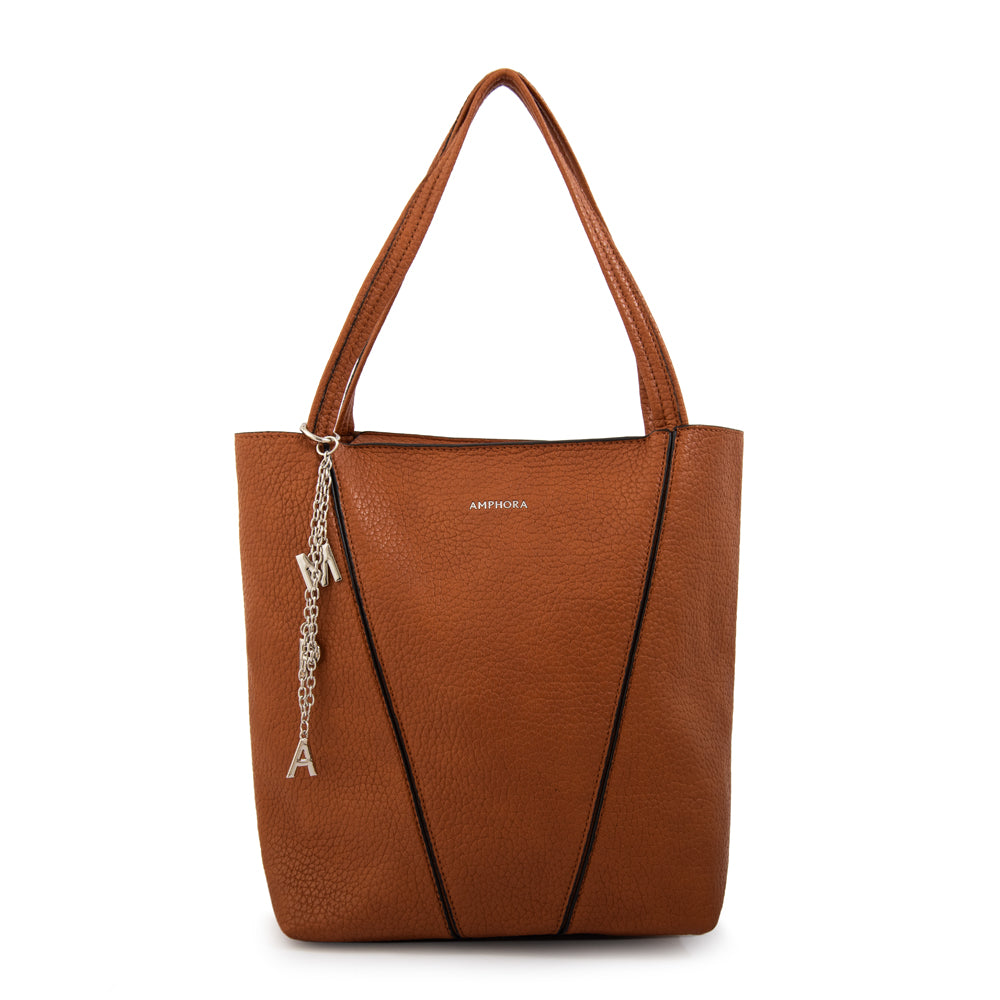Cartera tote miriam mediana camel