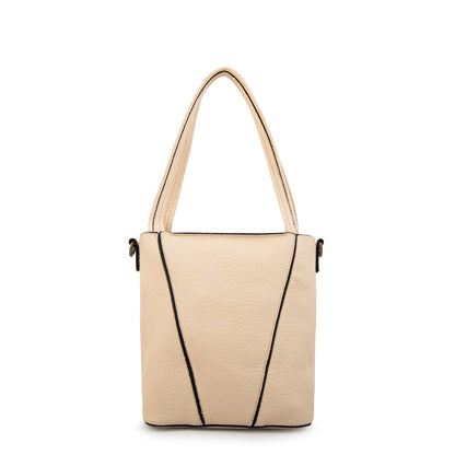 Cartera Bandolera miriam mediana blanco crudo