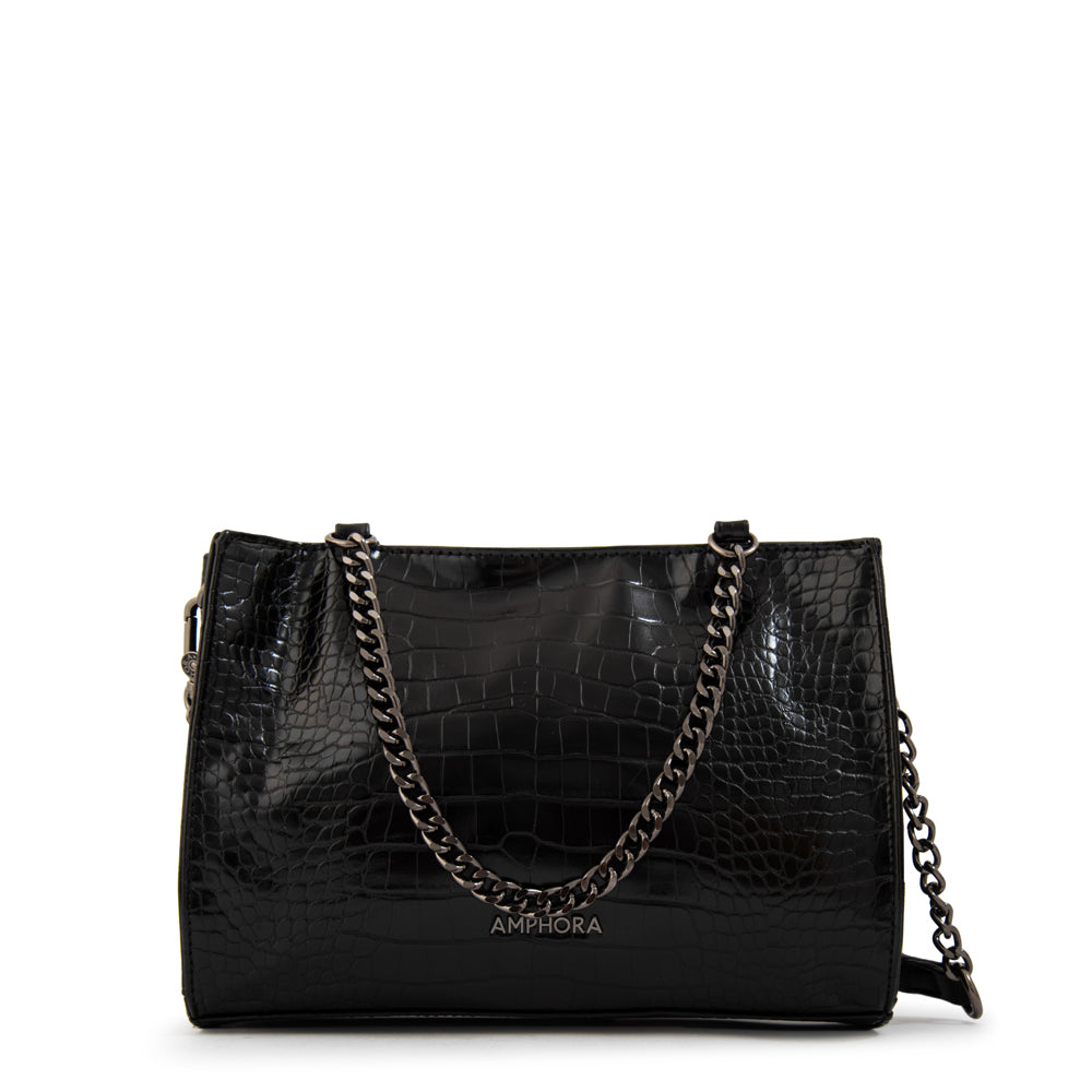 Cartera tote polaris mediana negro