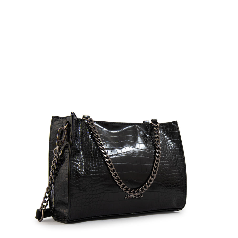 Cartera tote polaris mediana negro