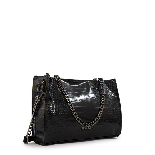 Cartera tote polaris mediana negro