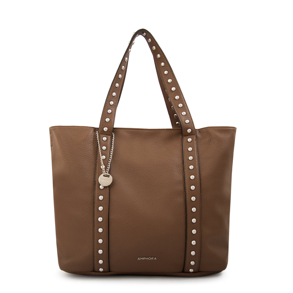 Cartera tote angela grande taupe