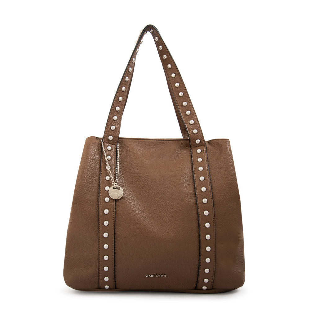 Cartera tote angela grande taupe