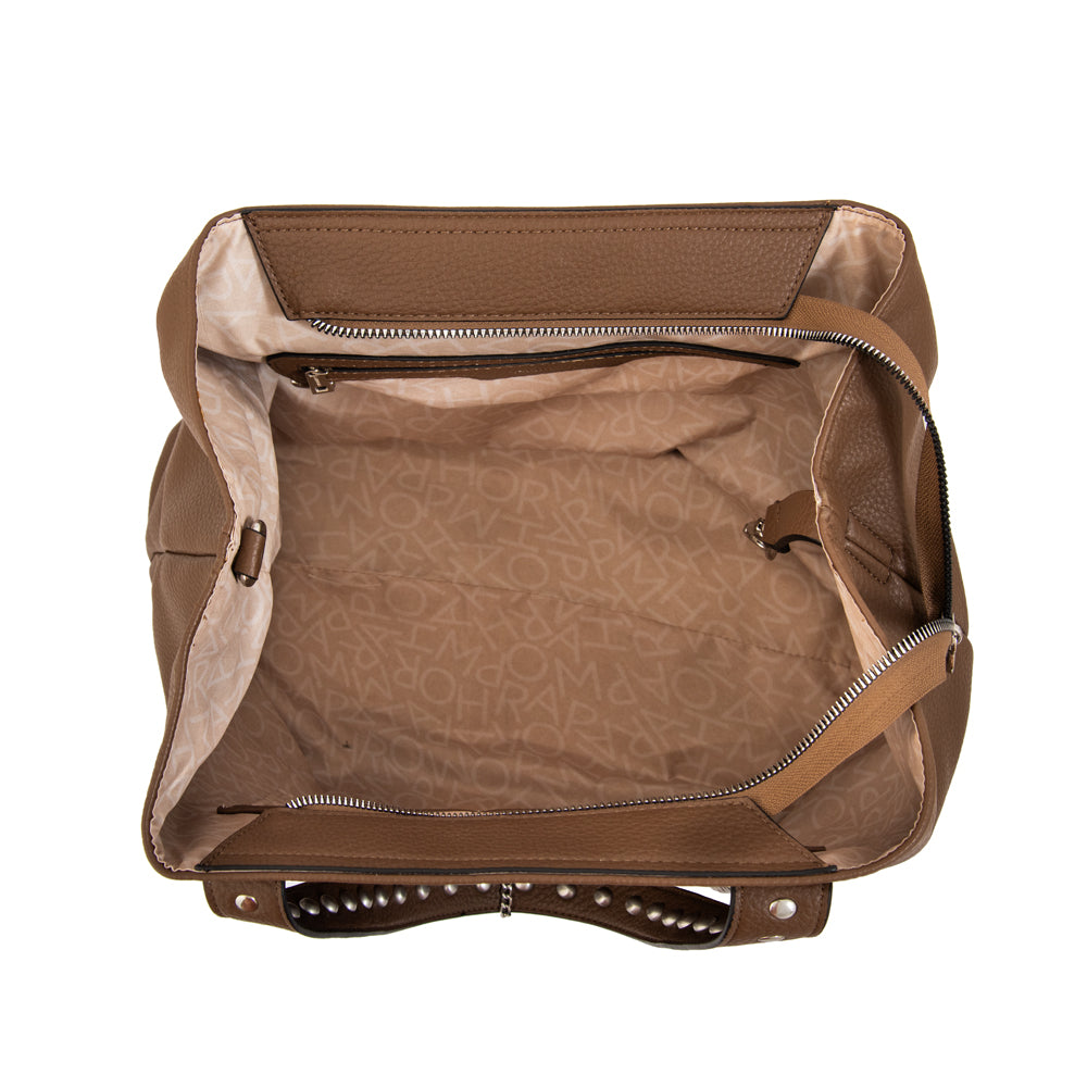 Cartera tote angela grande taupe