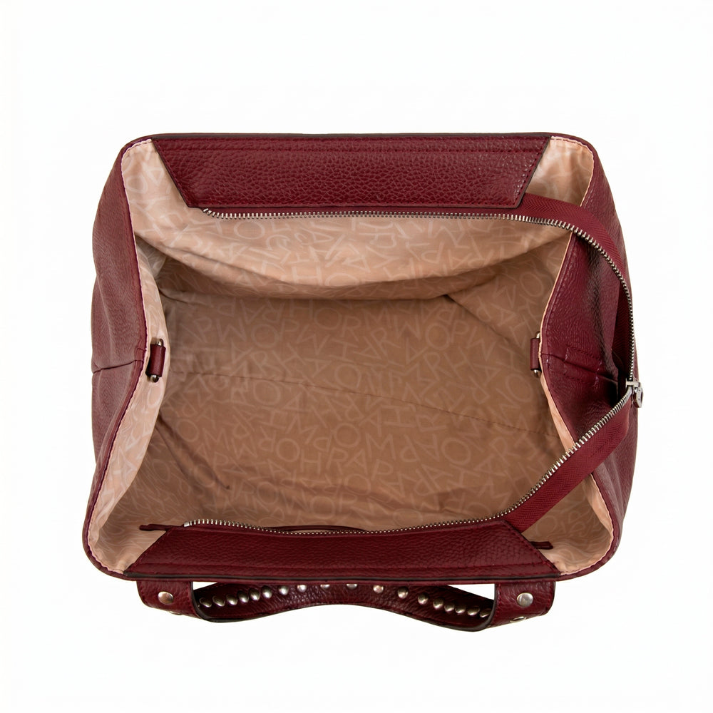 Cartera tote angela grande burdeo