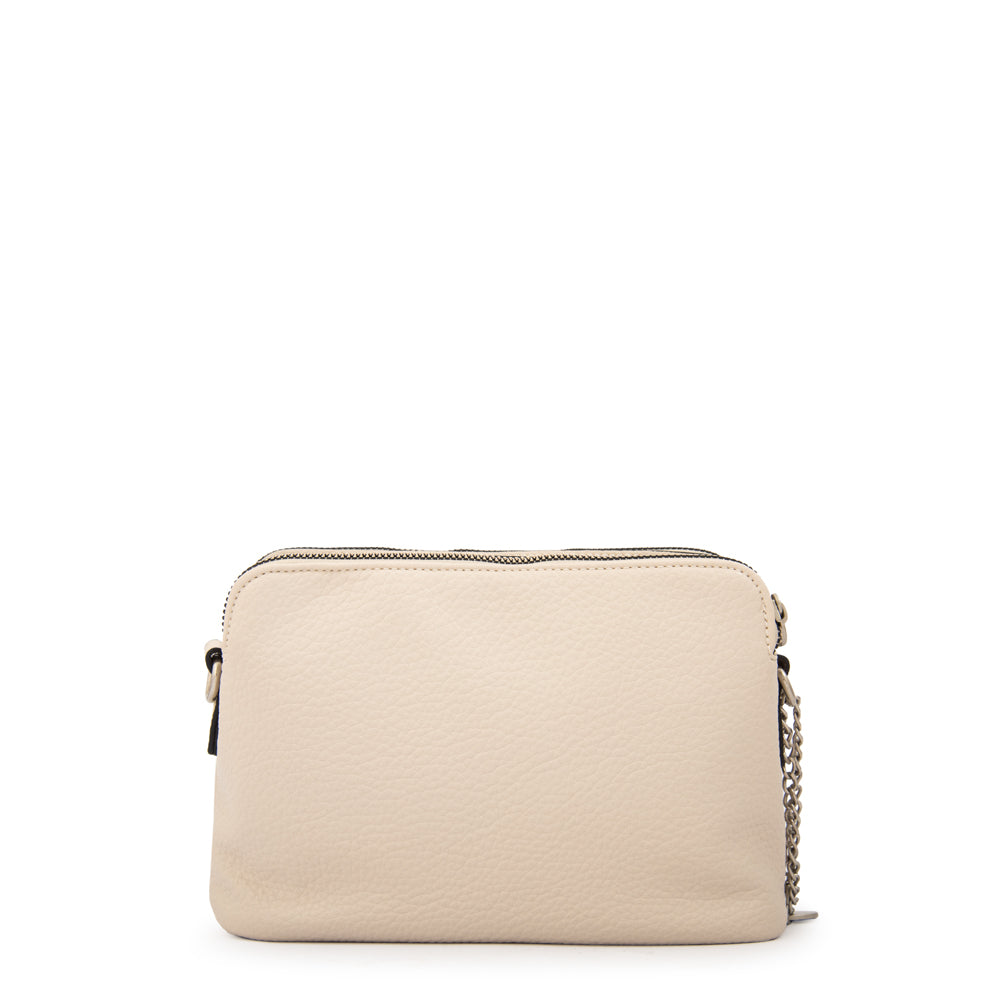 Cartera bandolera angela pequeña blanco crudo