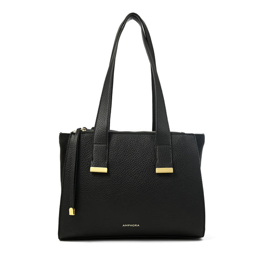Cartera tote tres divisiones belinda mediana negro