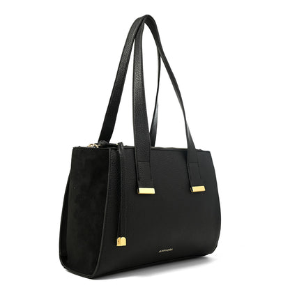 Cartera tote tres divisiones belinda mediana negro