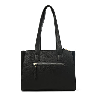 Cartera tote tres divisiones belinda mediana negro