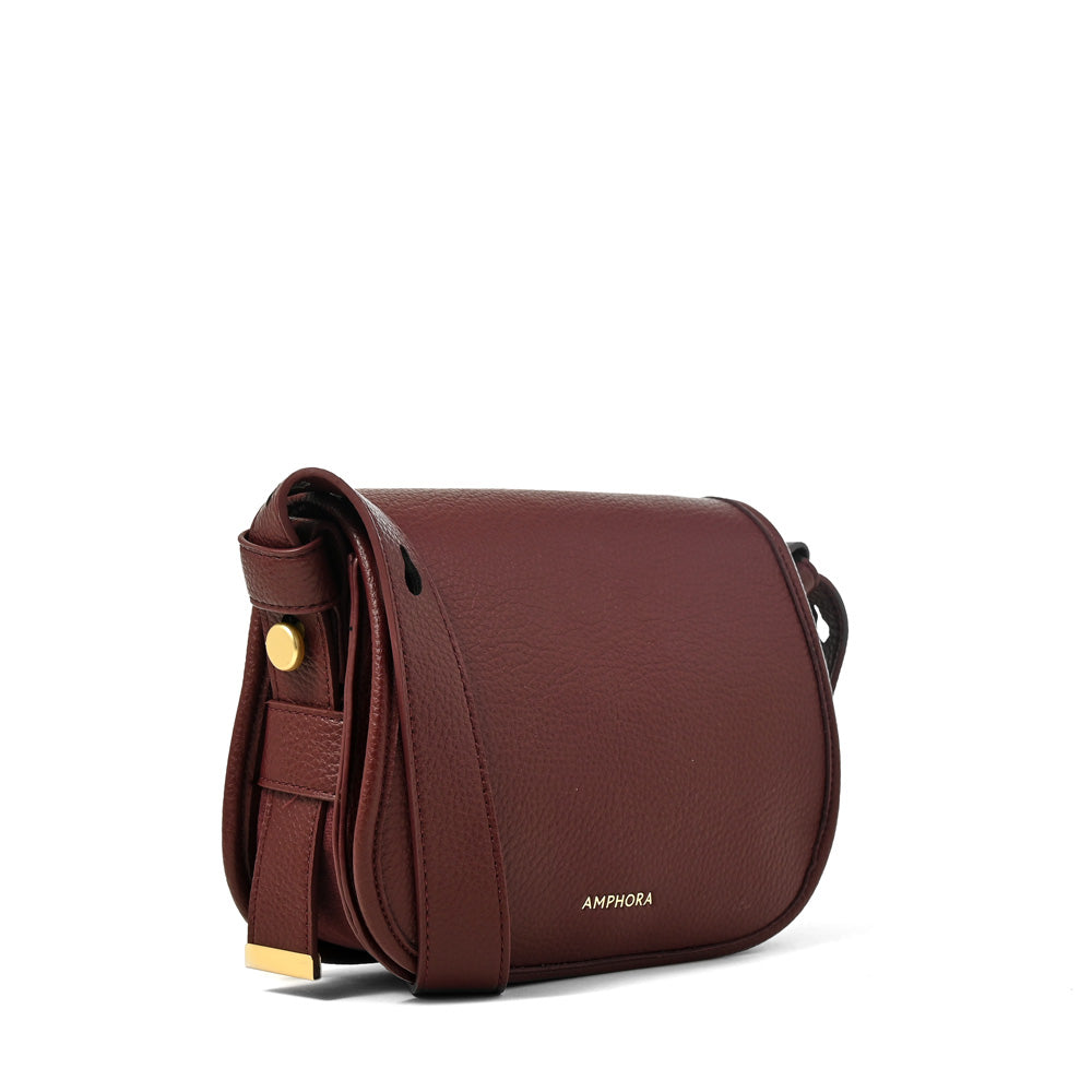 Cartera bandolera belinda mediana burdeo