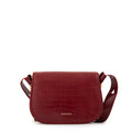 Cartera bandolera belinda mediana rojo oscuro