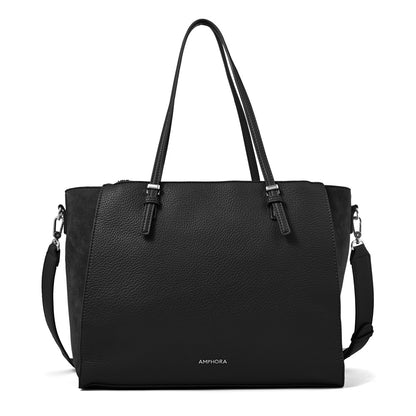 Cartera tote porta notebook samantha grande negro