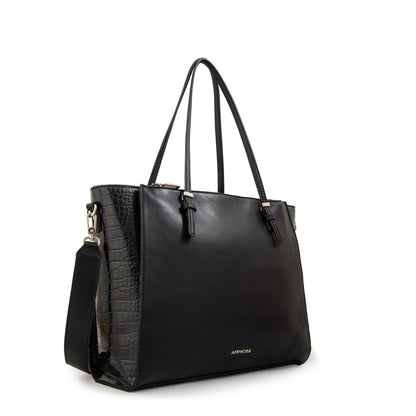 Cartera tote porta notebook samantha grande negro