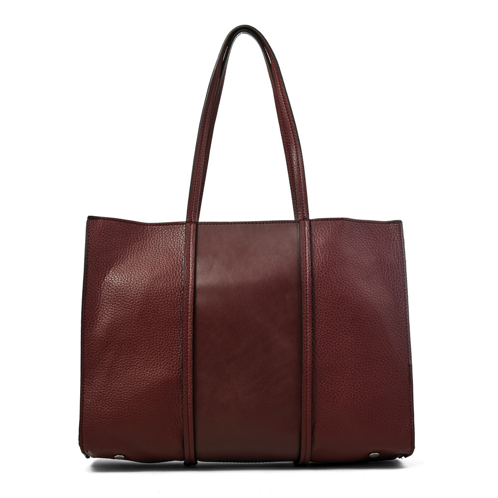 Cartera tote griselda grande burdeo