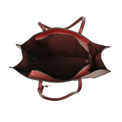 Cartera tote griselda grande burdeo