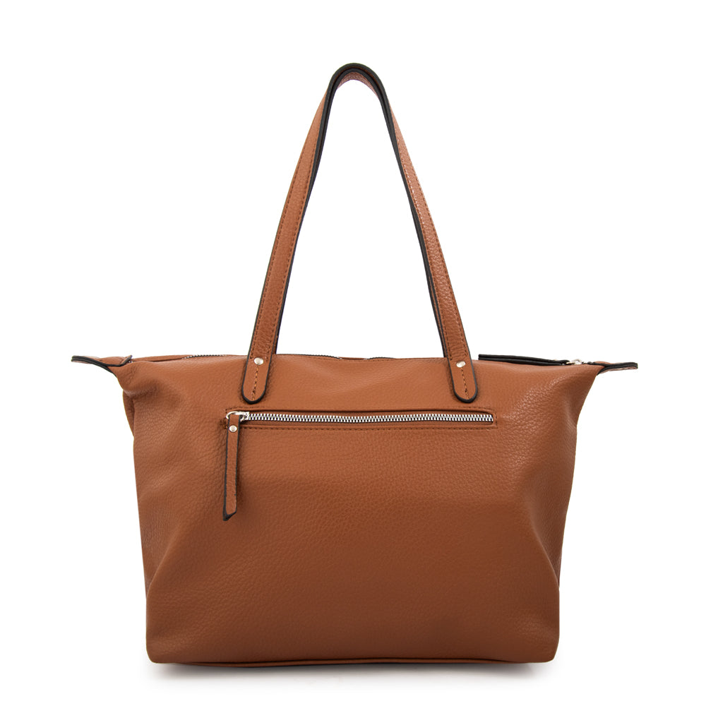 Cartera tote francesca mediana café