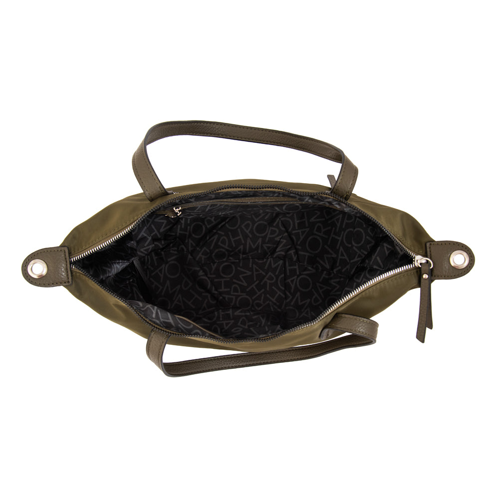 Cartera tote francesca mediana verde oliva