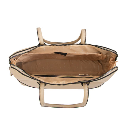 Cartera tote porta notebook gloria beige