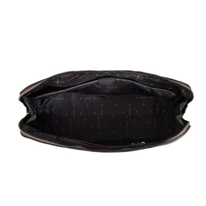 Cartera tote porta notebook gloria café oscuro