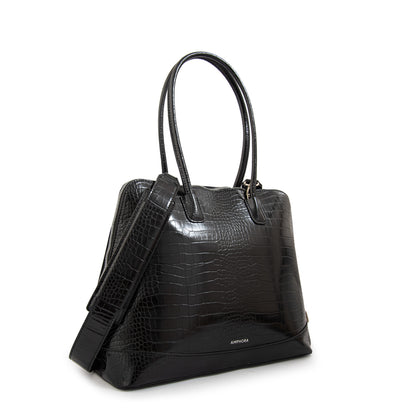 Cartera tote porta notebook gloria negro