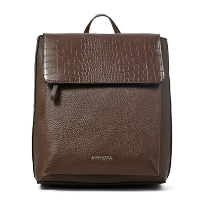 Mochila charlote mediana café oscuro