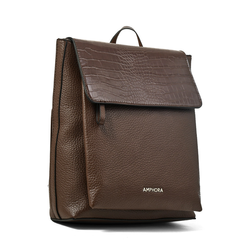 Mochila charlote mediana café oscuro