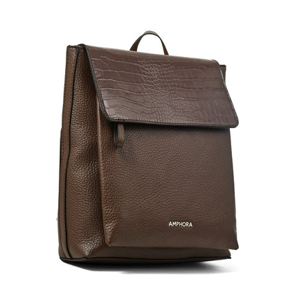 Mochila charlote mediana café oscuro