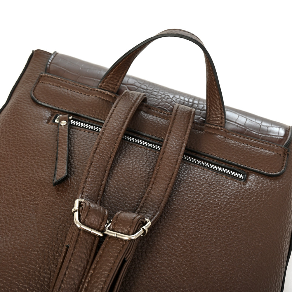 Mochila charlote mediana café oscuro