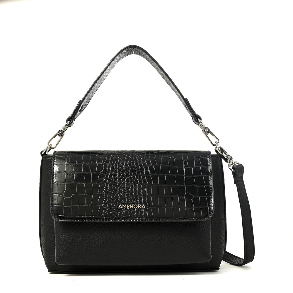 Cartera bandolera charlote mediana negro