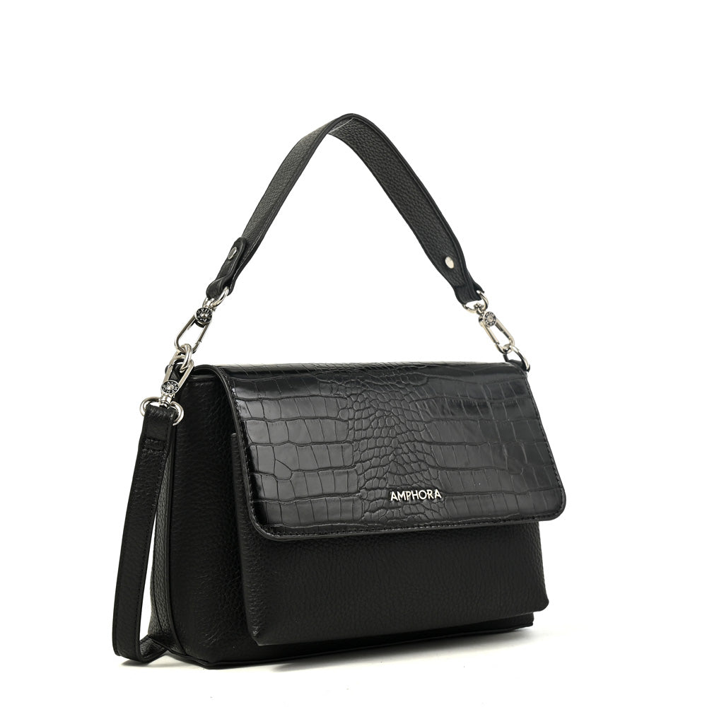 Cartera bandolera charlote mediana negro
