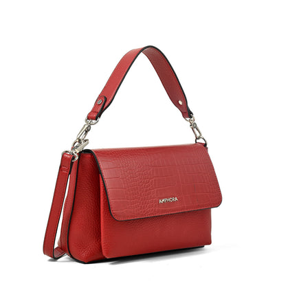 Cartera bandolera charlote mediana rojo