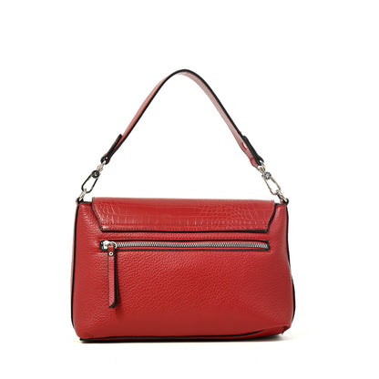 Cartera bandolera charlote mediana rojo