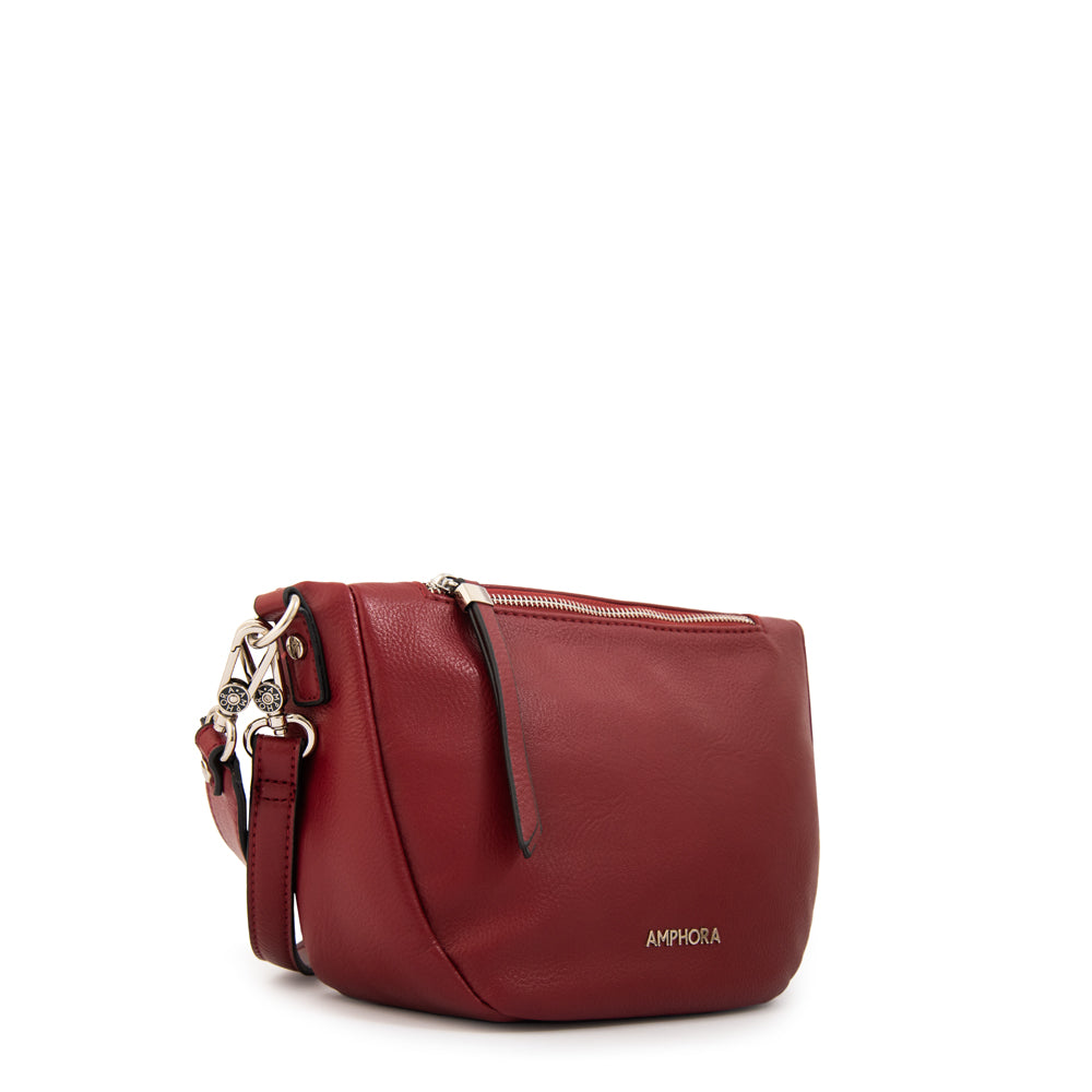 Cartera bandolera lany mediana rojo oscuro
