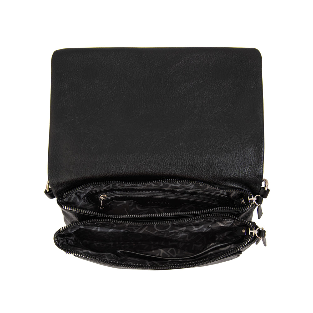 Cartera bandolera brenda mediana negro