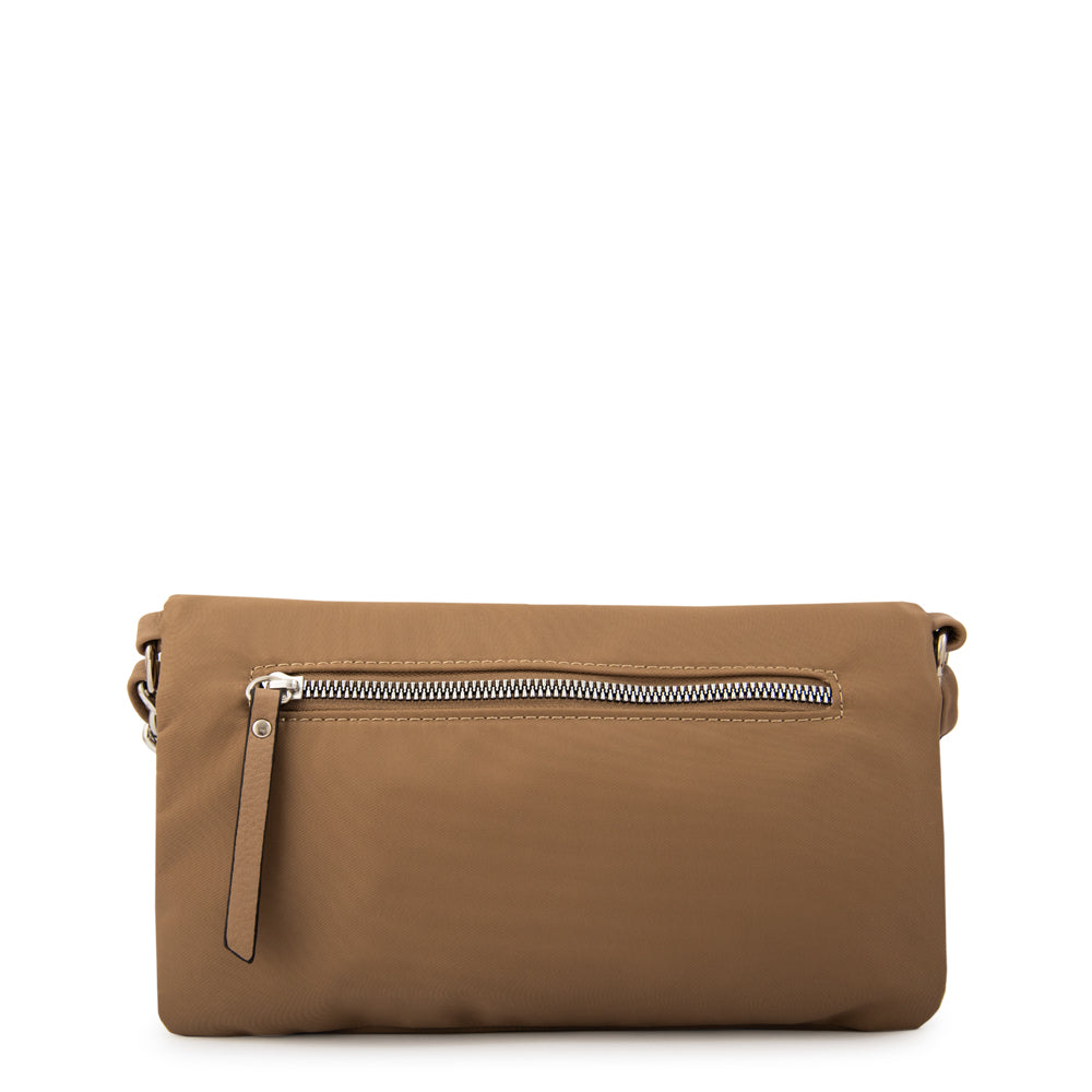 Cartera bandolera brenda mediana beige oscuro